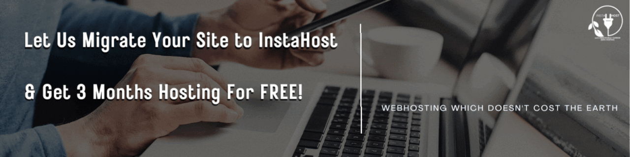 Miograte to zero carbon webhosting with InstaHost.co.uk